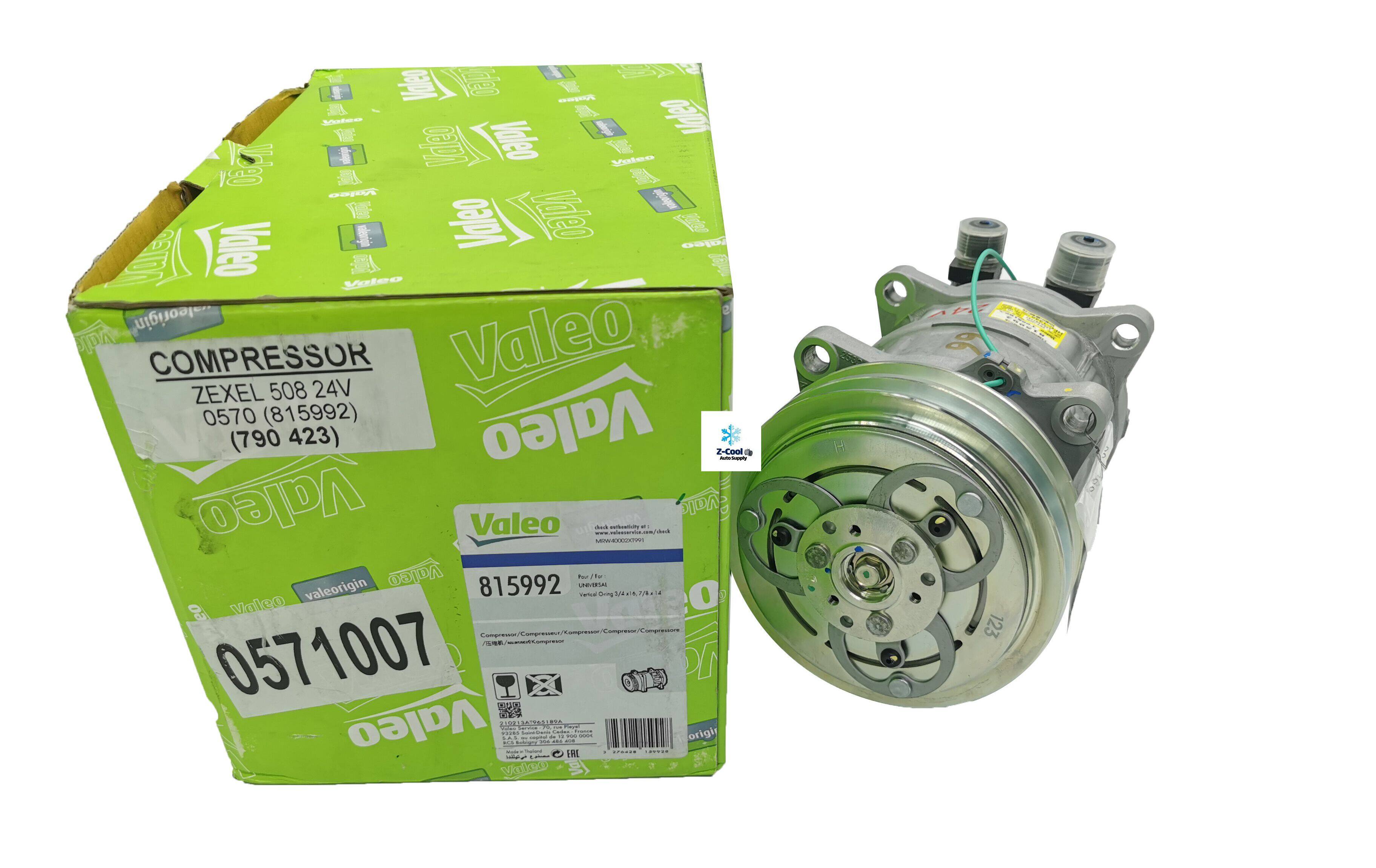 Aircond Compressor Original Valeo Fist Zexel 24V 0570 2A 815992 Lazada