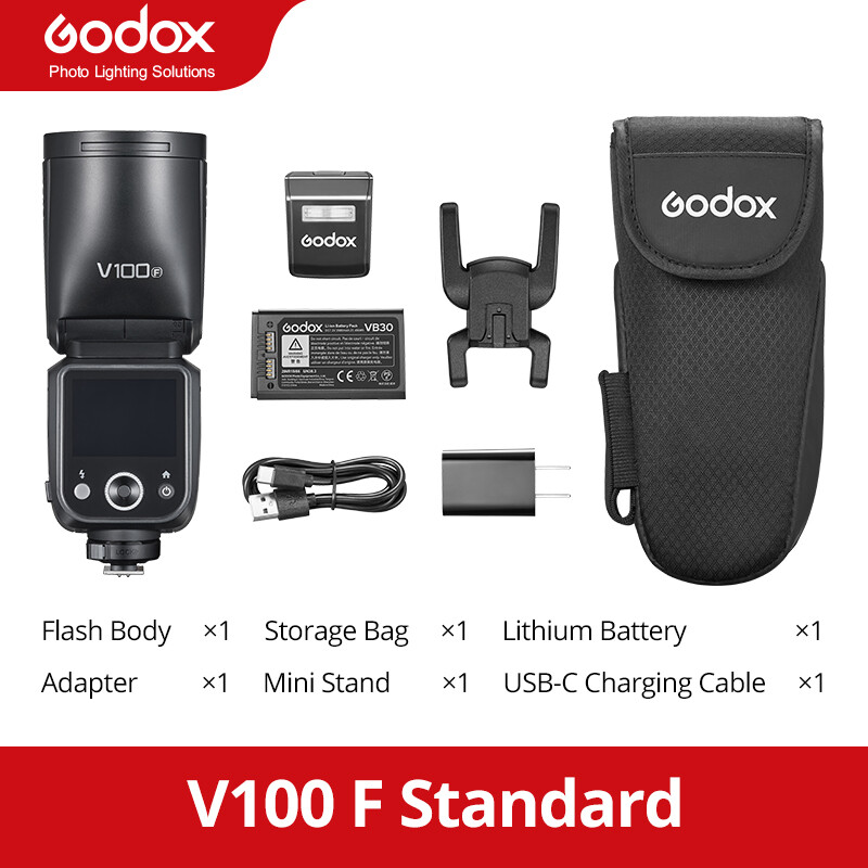Godox V100 N V100N Caera Flash For Nikon, Godox V100 Flash For Nikon,1