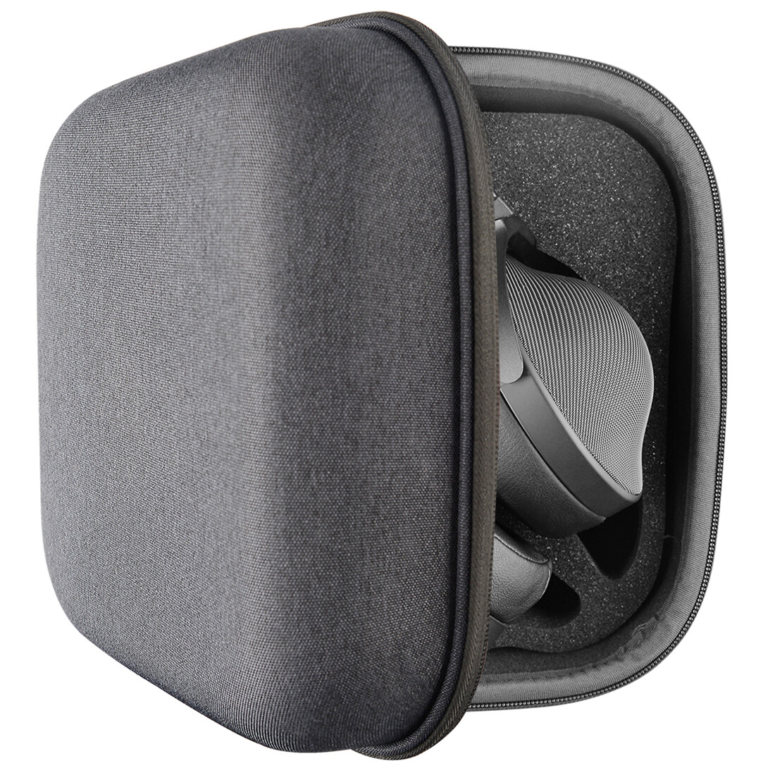 Geekria Shield Case For Large Sized Over-Ear Headphones, Replacement Protective Hard Shell Travel Carrying Bag With Cable Storage, Compatible With Sony MDR-Z1R, Denon AH-D9200 (Dark Grey - View #2