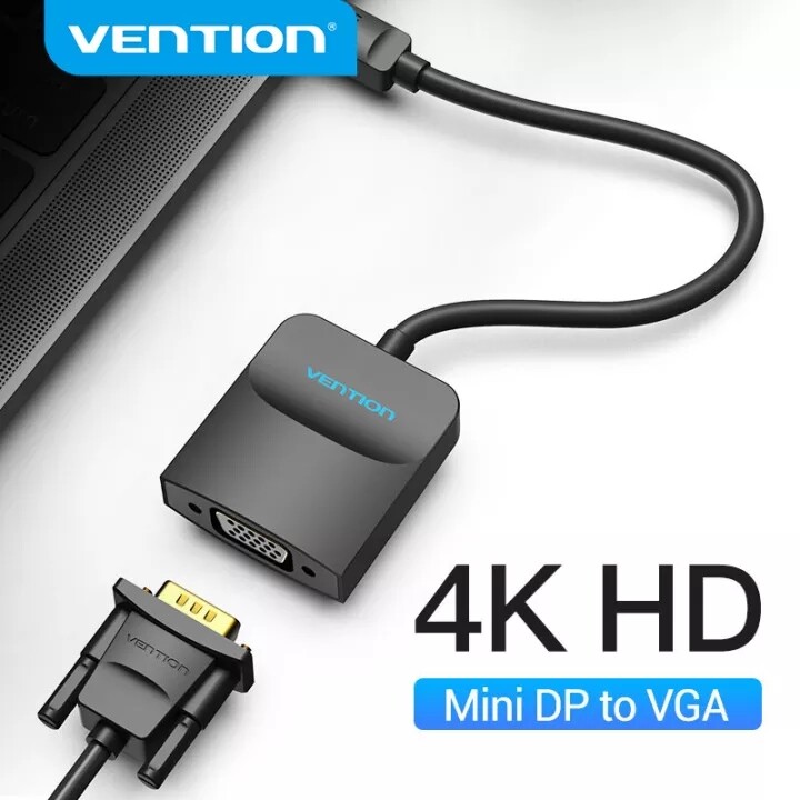Vention Mini DisplayPort to VGA Adapter 1080P Thunderbolt 2 VGA Converter for Projector Mini DP to VGA Adapter