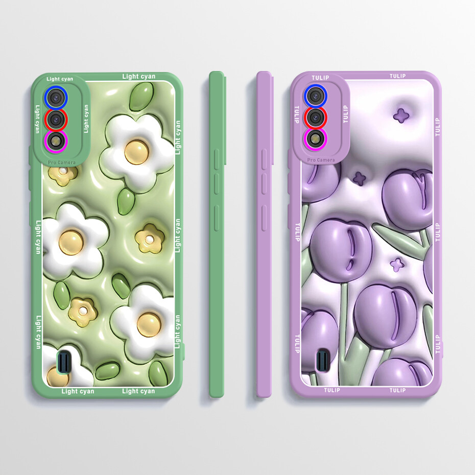 Itel a37/itel a26 vỏ mềm dễ thương có hình khủng long silicone lỏng vỏ lưng bảo vệ cho itel a26 a37 vỏ