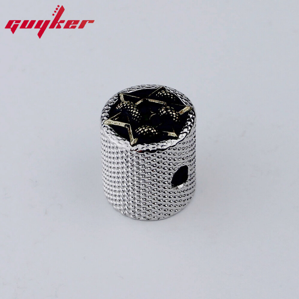 1 PCS Potentiometer Control Knobs Electric Guitar Bass Knobs Brass Serpentine Style