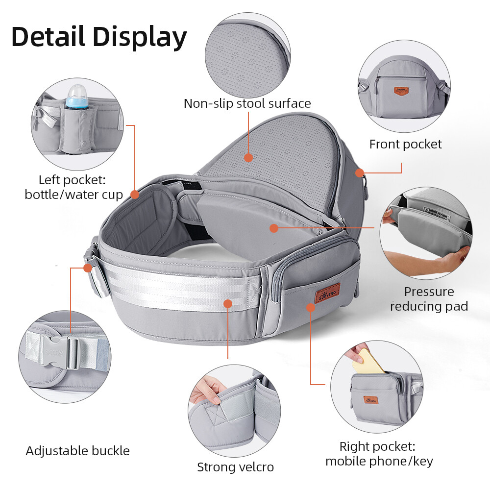 SUNVENO Baby Carrier, Ergonomic Hipseat Carrier Special Design
