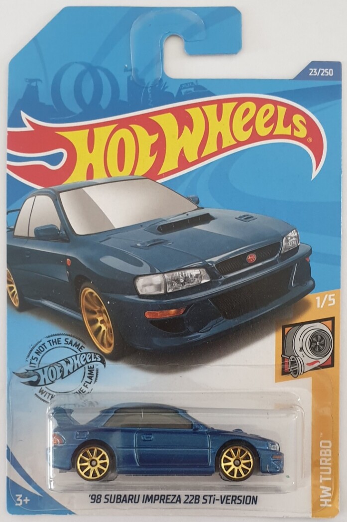 Hot Wheels 2020 98 SUBARU IMPREZA 22B STi-VERSION 23//250 HW Turbo 1//5 GHB42