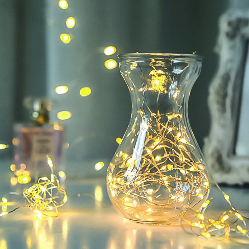 Gift Decorative String Lights Flowers Bouquets LED Lights Birthday Cake Lights Present Box Lights with Strip String Lights Small String Flower Lights