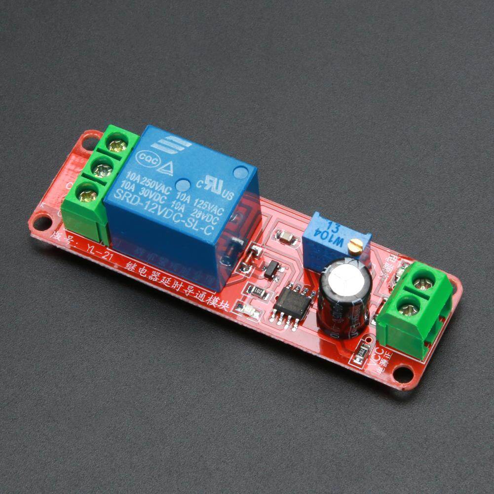 2 Cái DC 12V Độ Trễ Rơle Shield NE555 Công Tắc Hẹn Giờ Mô-đun Điều Chỉnh