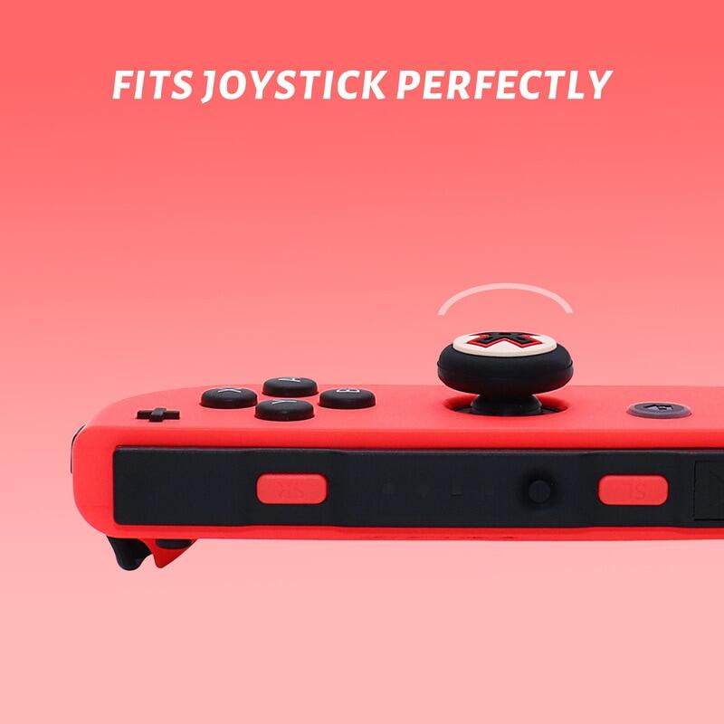 2 cái mềm silicon Thanh nhớ Thumb nút bọc cần điều khiển cho bộ chuyển đổi Nintendo joycon điều khiển tay cầm chơi game có cần gắn điện thoại trường hợp essories cho switch Lite