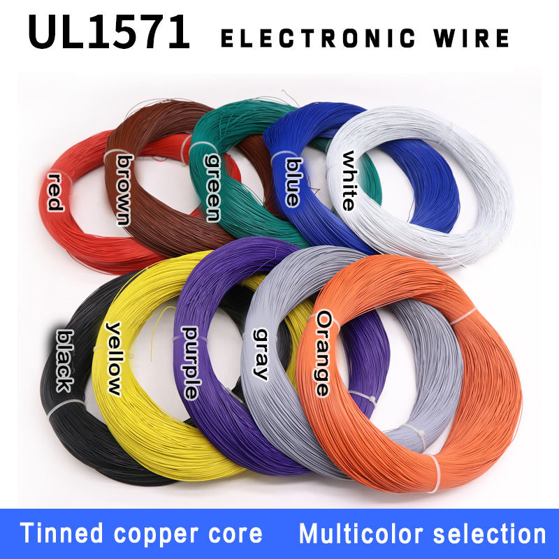UL157130AWG Electronic Wire(10Meters) PVC Tinned Copper Wire, Heat