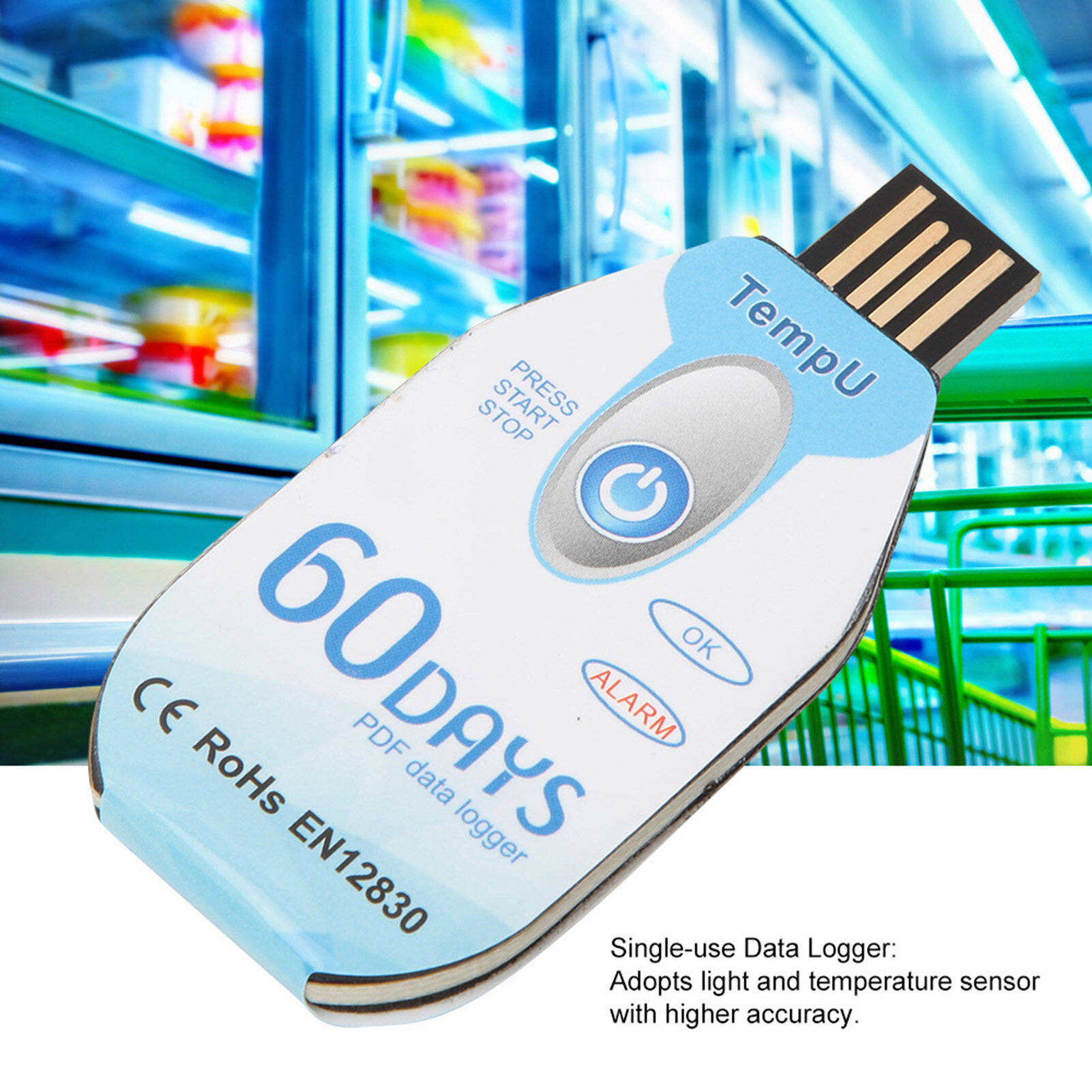 USB Temperature Logger Multifunction USB Port Temperature And Humidity Logger