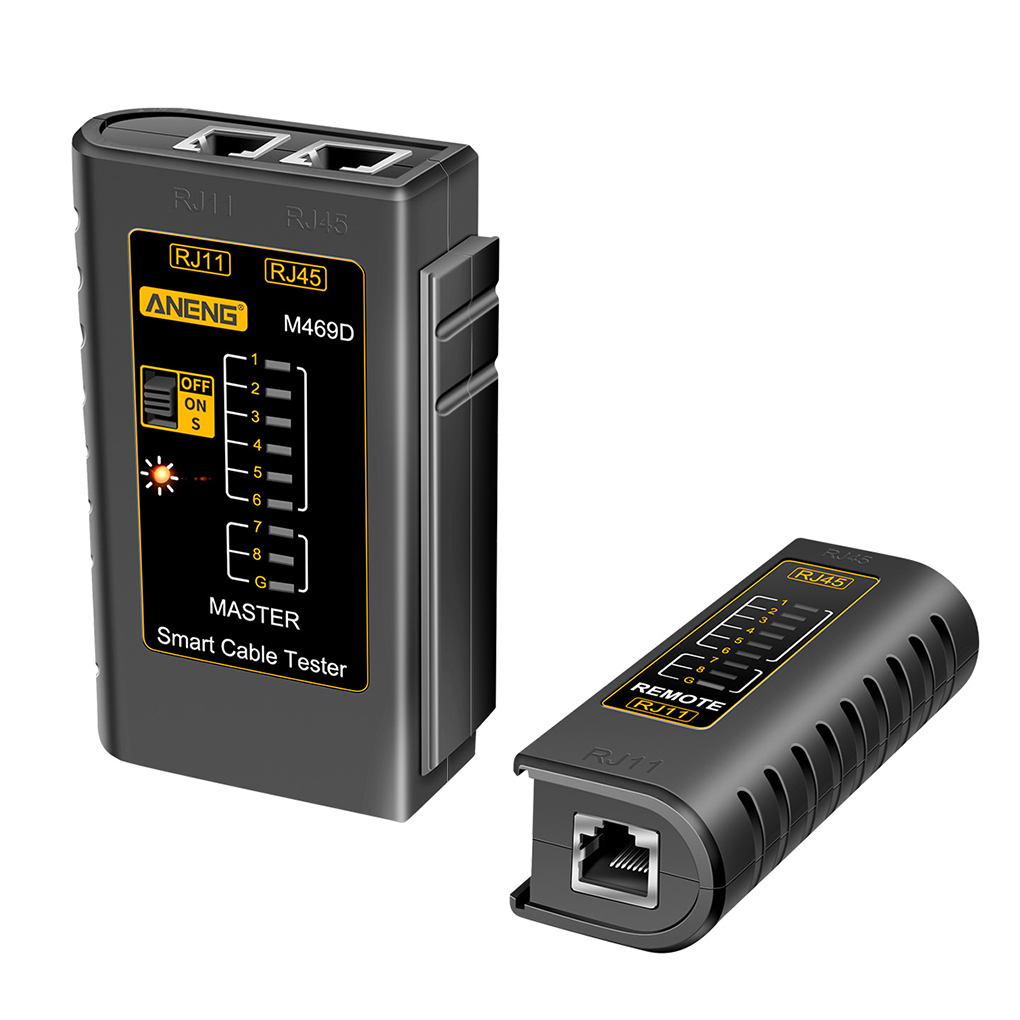 1/2/3 Laptop Network Cable Tester RJ45 RJ11 Wire ABS Plastic Portable Testing Diagnose Tool Networking Accessories Black