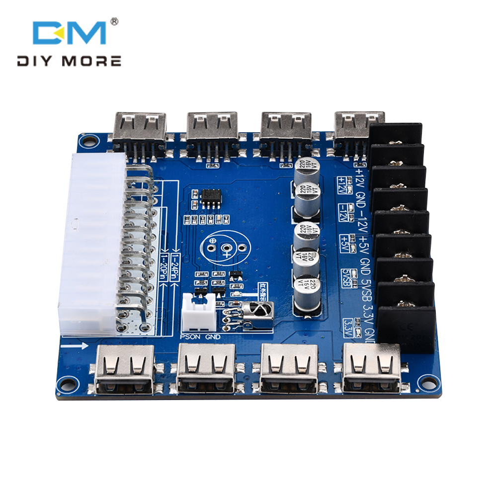 diymore USB Charging Desktop Chassis Power Adapter Board with Infrared Detection Function for TV Power Amplifier 5V/2A