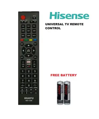 HISENSE LCD / LED TV REMOTE CONTROL MULTI REPLACEMENT HUAYU (RM-1138E)