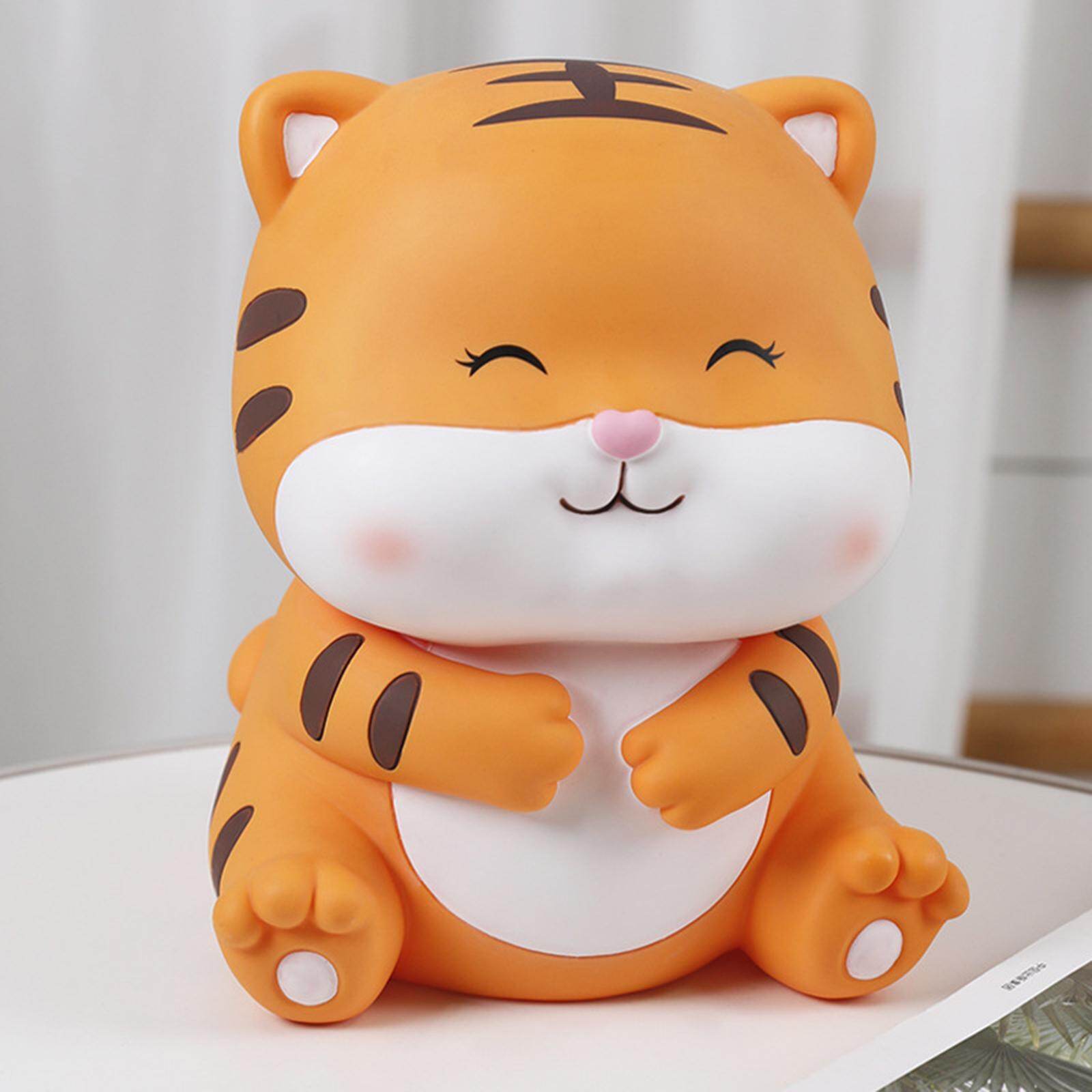 Dolity Little Tigers Money Bank Piggy Bank Saving Box for Birthdays Gifts Children Kids Adults