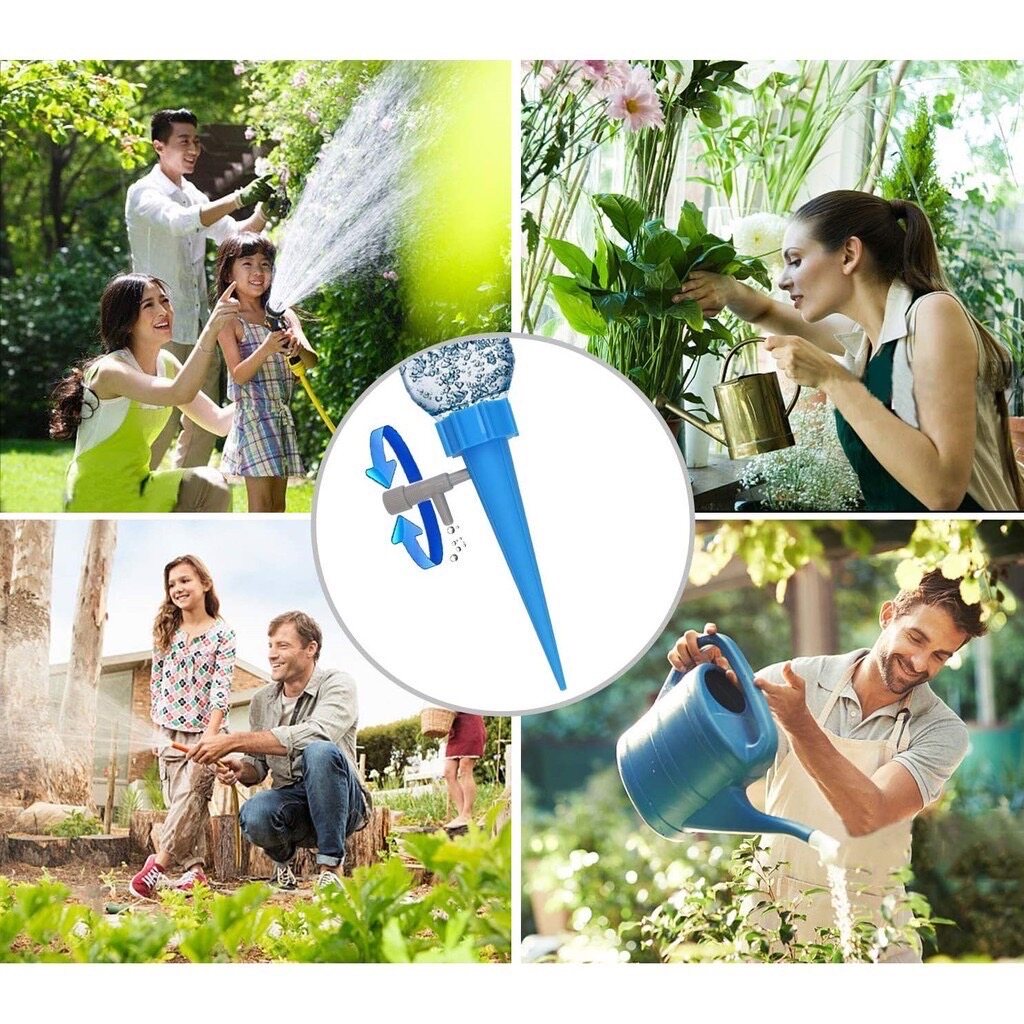 10pcs Auto Watering Device Automatic Drip Irrigation Plant Self Watering Kit Automatic Watering System Home Flower Garden Tool for Flower Pots Plants