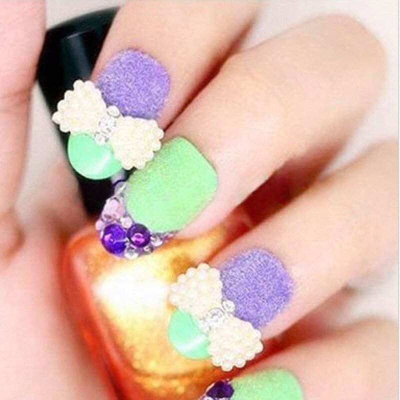 3D Mới Nóng Móng Tay Nghệ Thuật Ren Glinks Acrylic Đầu Trang Trí Bộ Dụng Cụ Làm Bánh