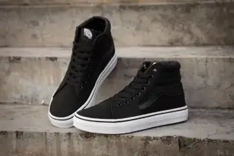 vans shoes black high tops