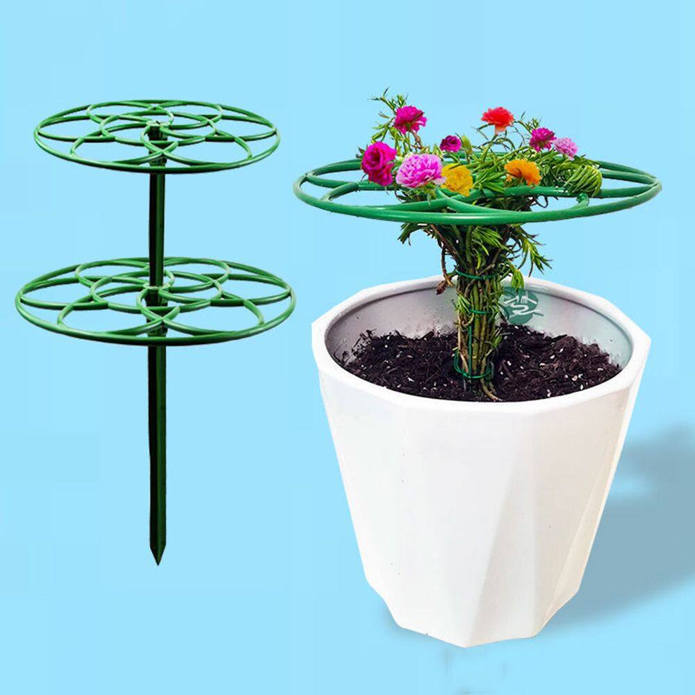 FASTIO 2Pcs Durable Stackable Ladder Rack Garden Plant Support Stand Plant Cage Frame Climbing Vine Rack Climbing Frame