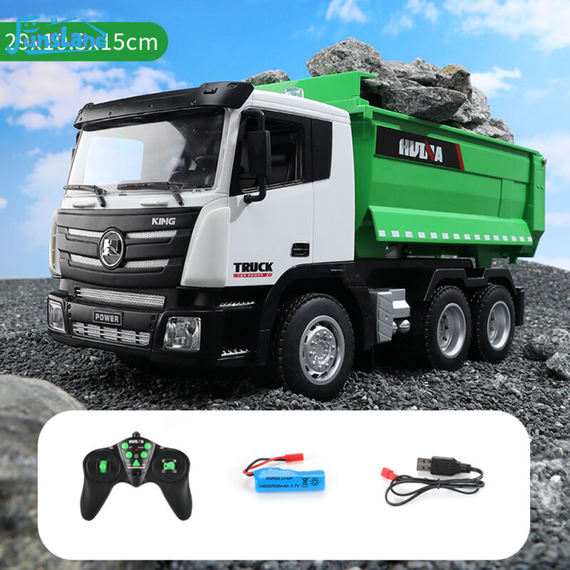 FunsLane Huina Rc Truck Tractor Car Remote Control Excavator Collection Electric Cars 1556 Heavy Duty Toys For Boys Children
