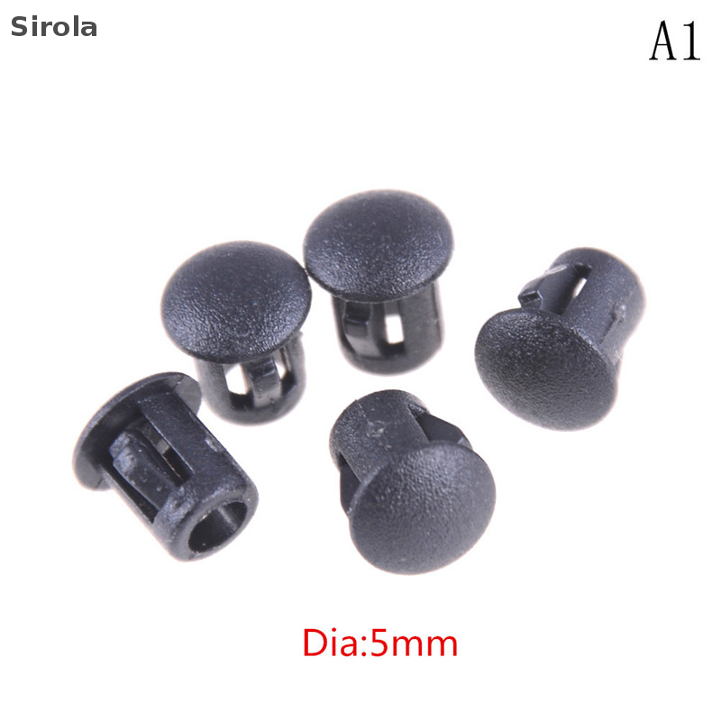 4Pcs lot Black Plastic Round Tube Hole Plug Pipe End Cap Cover
