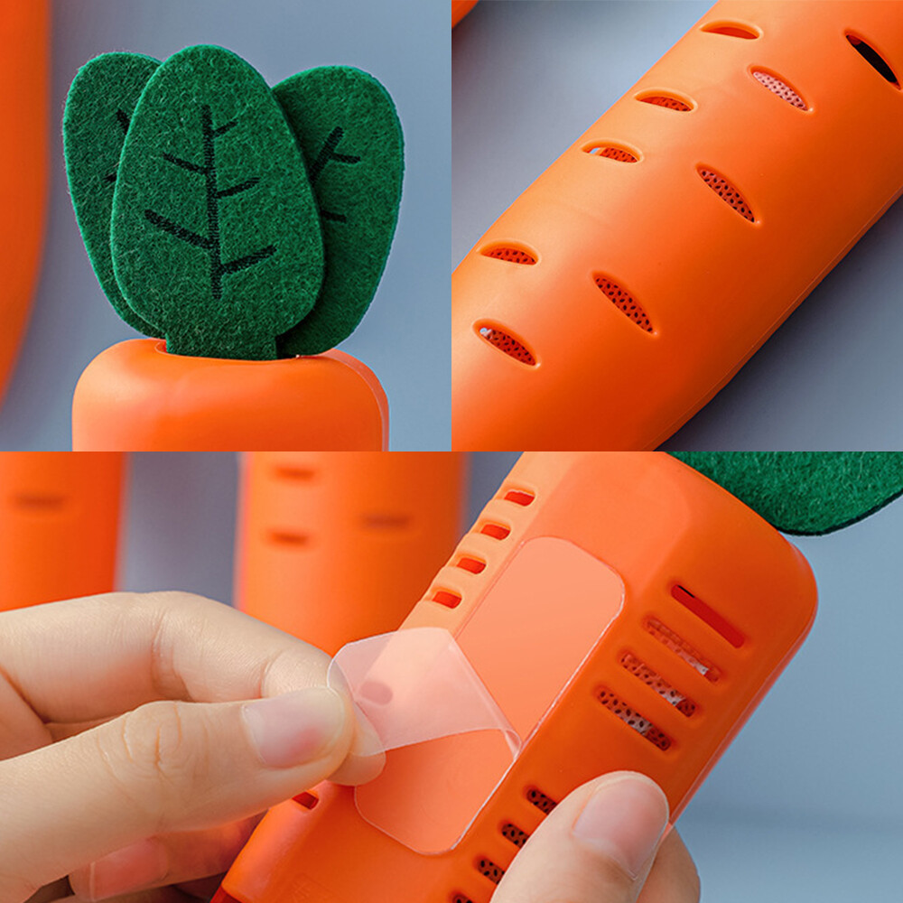 Creative Carrot Shape Activated Carbon Deodorant Box Home Refrigerator Paste Deodorant Bag Activated Bamboo Charcoal Bag