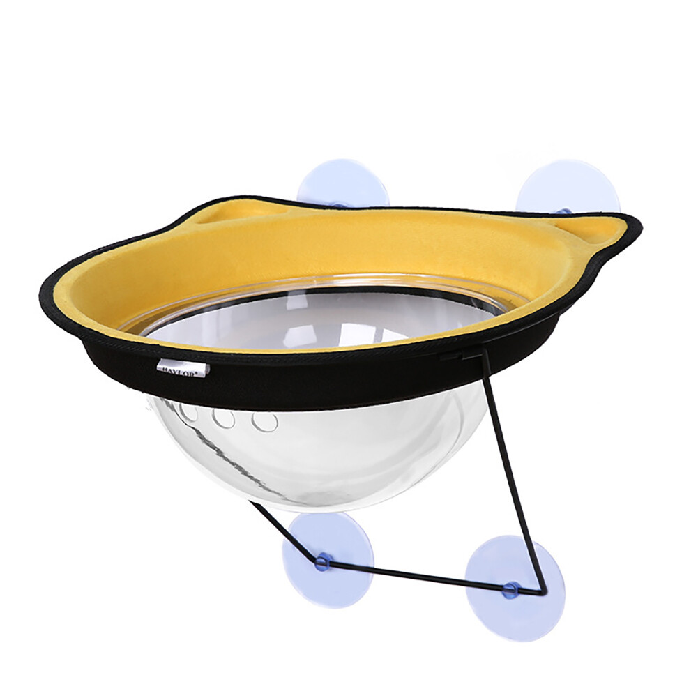 Pet Cat Hammock Transparent Space Capsule Suction Cup Hanging Beds Sunbathing Window Sill Bed Nest