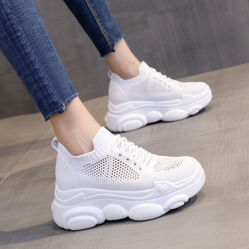 platform white sneakers womens