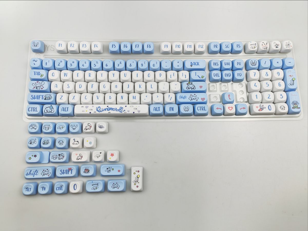 Cinnamoroll Keycaps PBT Dye-sub MA/MOA Profile Keycap Custom Keycaps