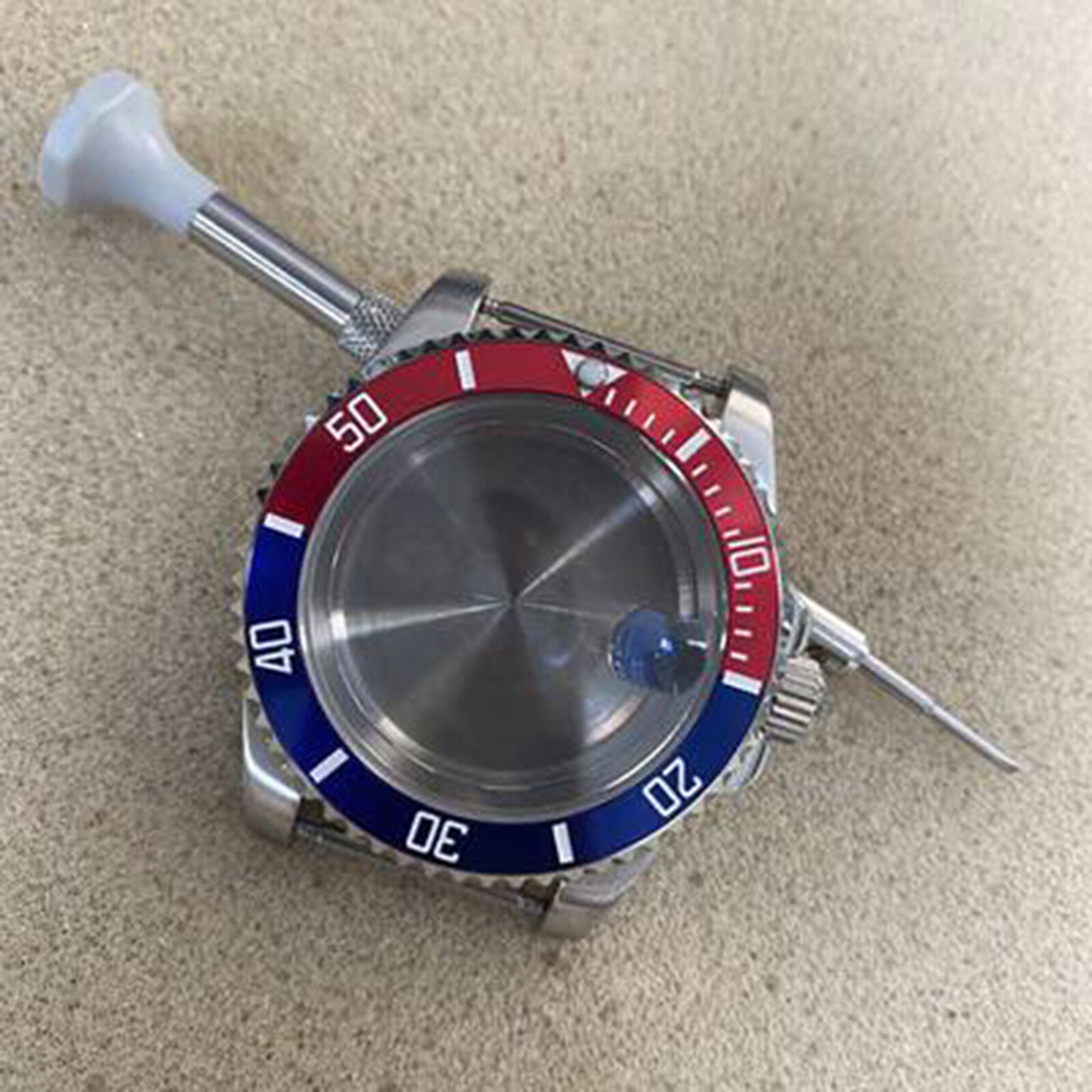 Stainless Steel 40mm Case Ceramic Ring Watch Accessories for NH35/36 Movement