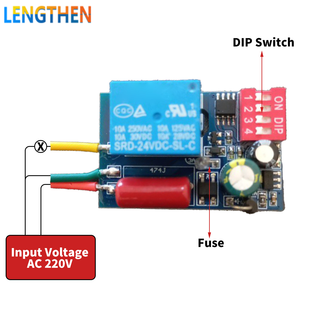FocusAi  Công Tắc Rơ Le Thời Gian Trễ AC 110V ~ 250V Điện Mini On Delay Rơle Đo Thời Gian Cho Đồng Hồ Đếm Ngược Công Tắc Tường Của Quạt Phòng Tắm