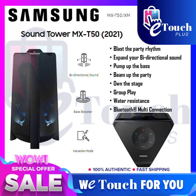 Mxt50 SAMSUNG 500W HIGH POWER ( MX-T50/XM ) HOME AUDIO Sound Tower System ...