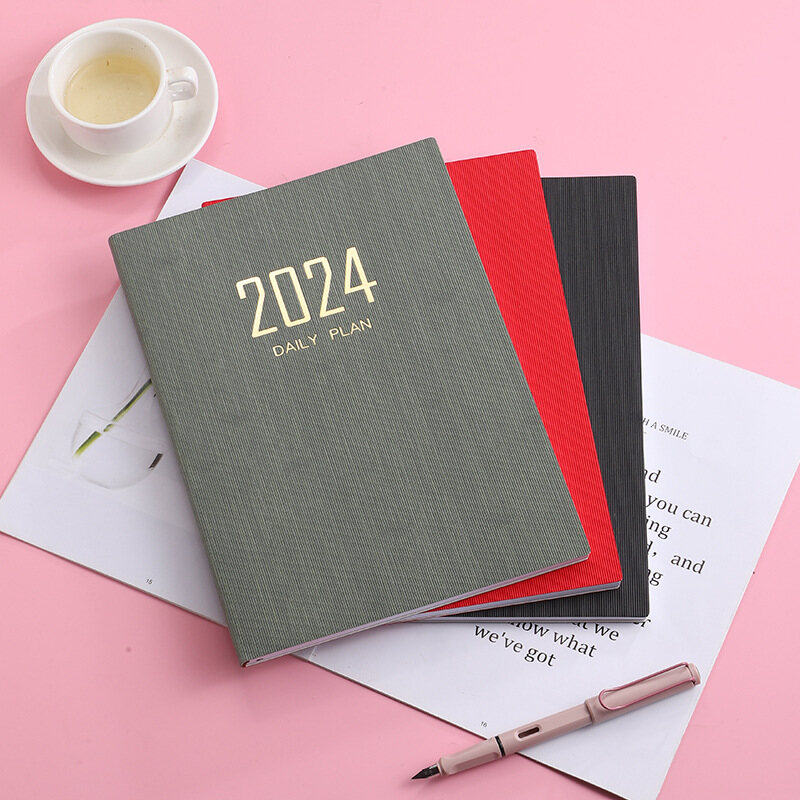 2024 Chương Trình Tổ Chức Hàng Ngày Tuần Kế Hoạch A4 Máy Tính Xách Tay 365 Ngày Notepad Nhật Ký kế hoạch hàng tháng Văn Phòng Trường Tạp Chí