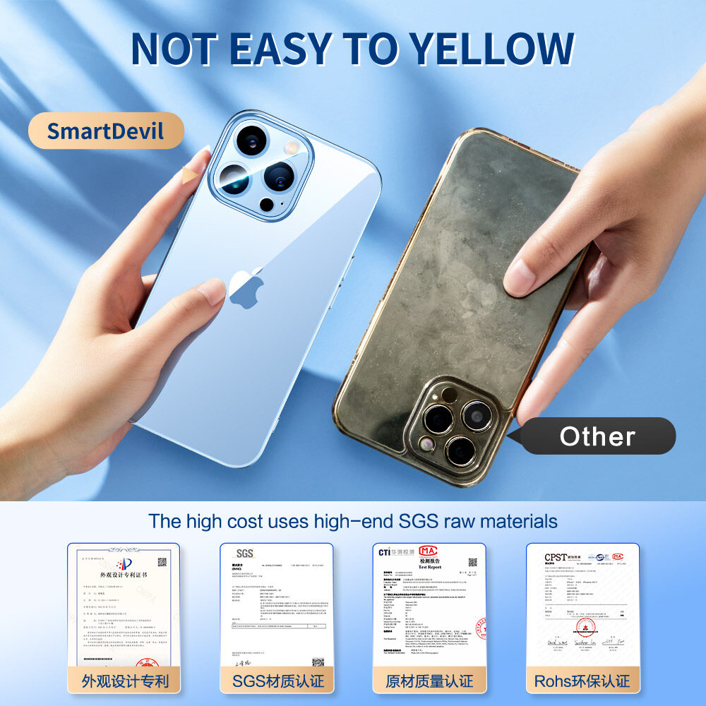SmartDevil Phone Case for iPhone 14 Pro max Case iPhone 13 Pro max case original 13ProMax 14 plus 14Promax case Camera Lens All-inclusive Protector Case with Soft Borders Anti Fingerprint Protect From Scraping