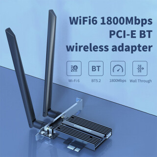 Cf-ax180pro thẻ mạng không dây wifi6 công nghệ bt 1800 nâng cấp 5.2 m bộ điều hợp wifi tương thích bluetooth tốc độ cao 3000mbps 1