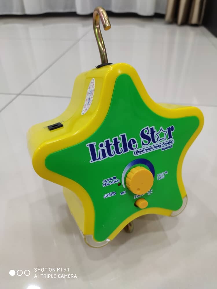 LITTLE STAR electronic cradle with LED light FREE spring and