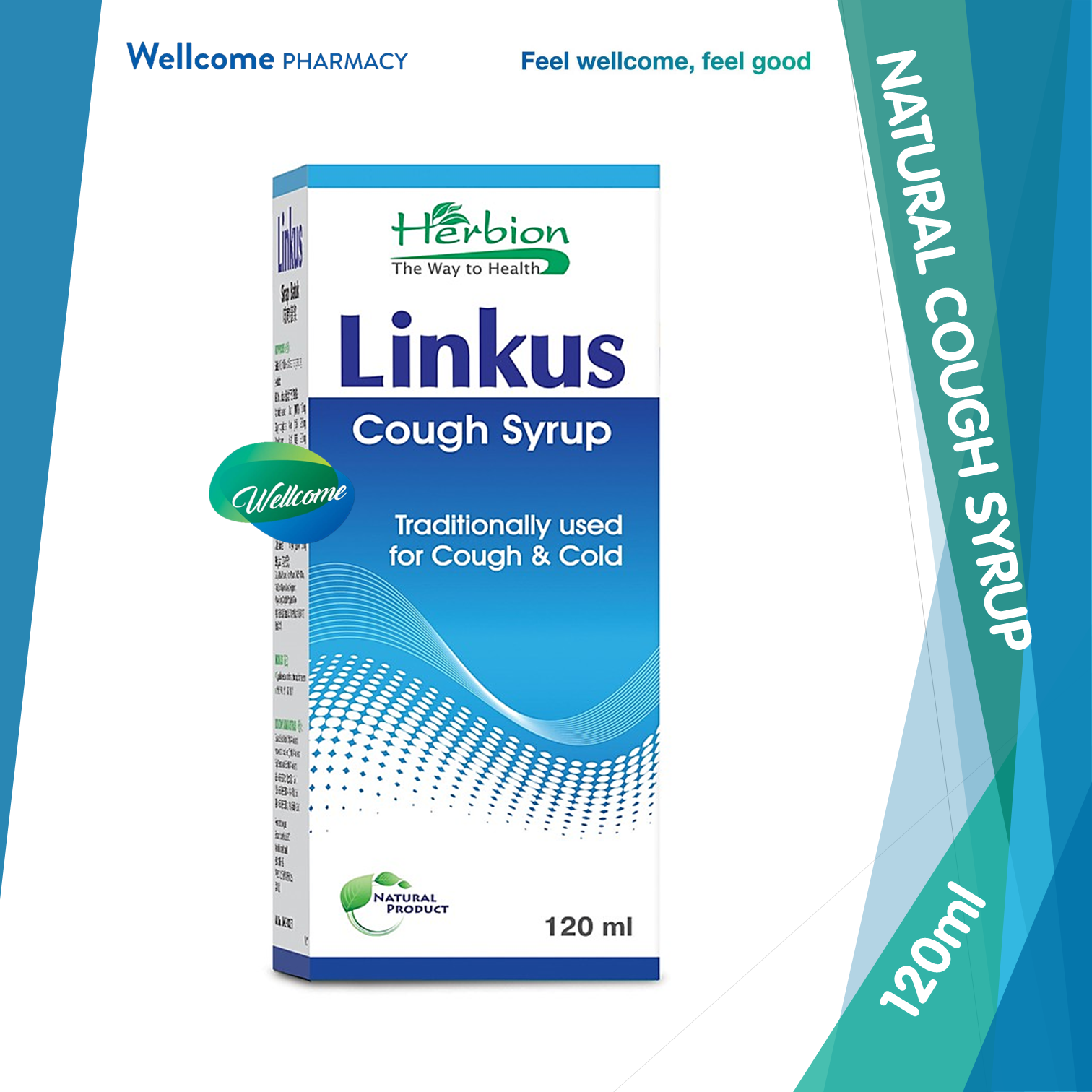 Herbion Linkus Cough Syrup for Cough & Cold 120ml Lazada