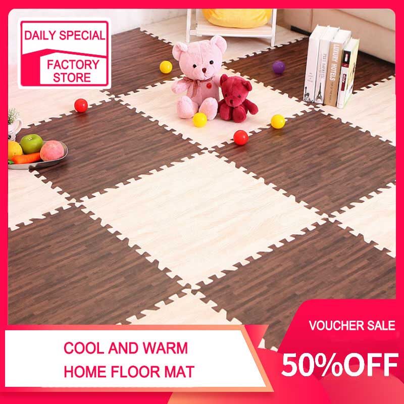 30 30cm 6pcs 60 60cm 4pcs Wood Memory Foam Floor Mat Tatami Mats