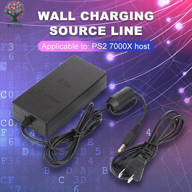 Charger Dinding AC Power Adaptor Daya AC Charger US Power Supply Konsumen Kabel Video Konsol Permainan untuk PS2 Slim