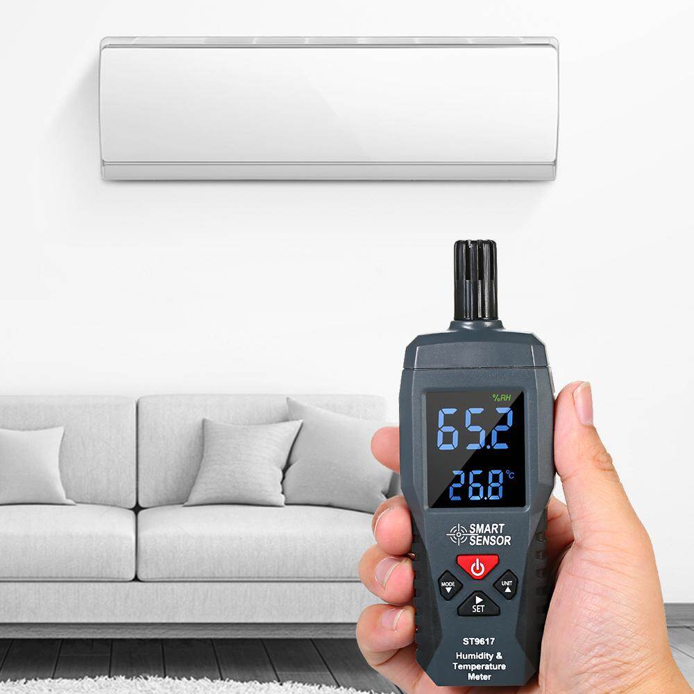 SMART SENSOR Humidity & Temperature Meter High Accuracy Digital LCD Display Humidity Hygrometer Temperature Meter Thermometer Gauge Tester