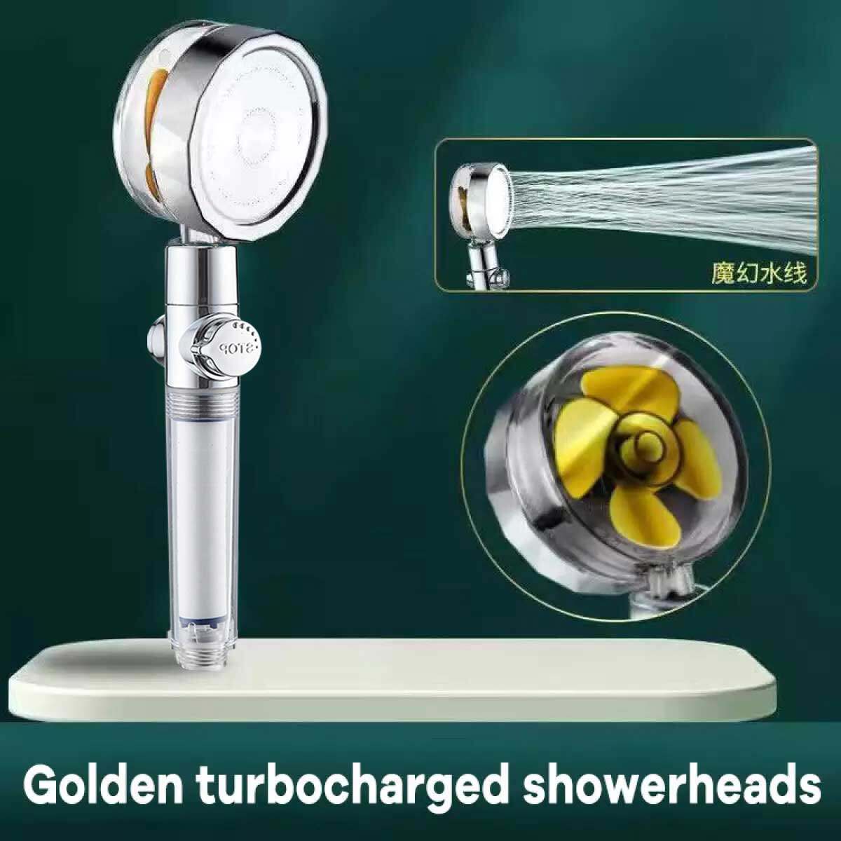 Tiktok HOT Sale shower head beautiful water pattern Turbo fan