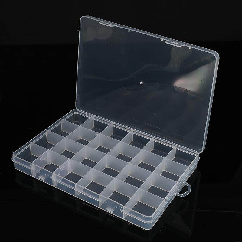 10//15//24 Grids PP Clear Storage Box Case Jewelry Bead Screw Organizer Holder 21