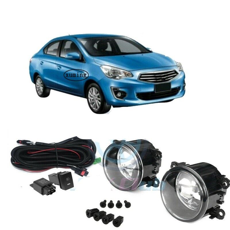 Xuming a set mitsubishi mirage g4 2012 2013 2014 2015 2016 2017 2018 2019 2020 2021 fog lamp/fog light/foglamp/foglight assembly