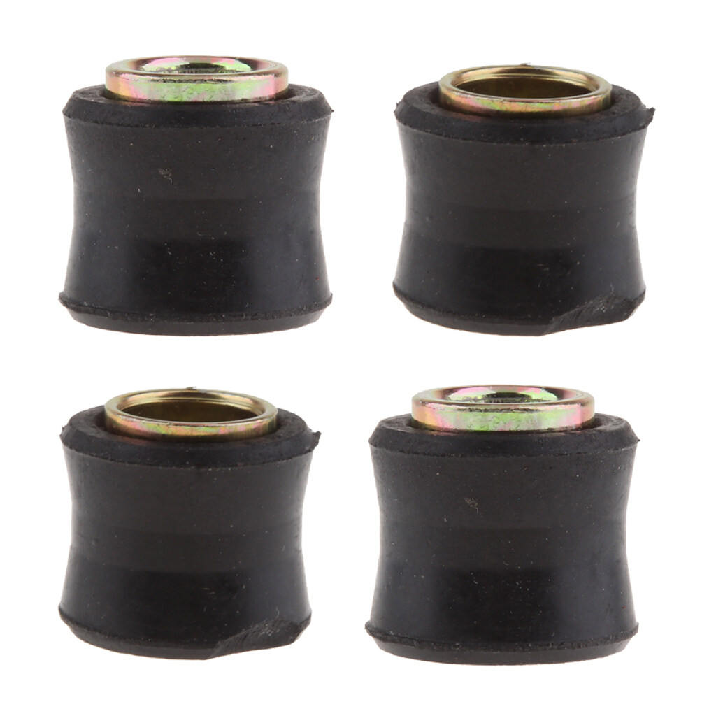 BolehDeals 4x Motorcycle Shock Absorber Suspension Bushing Rubber Bush 10mm 12mm Lazada