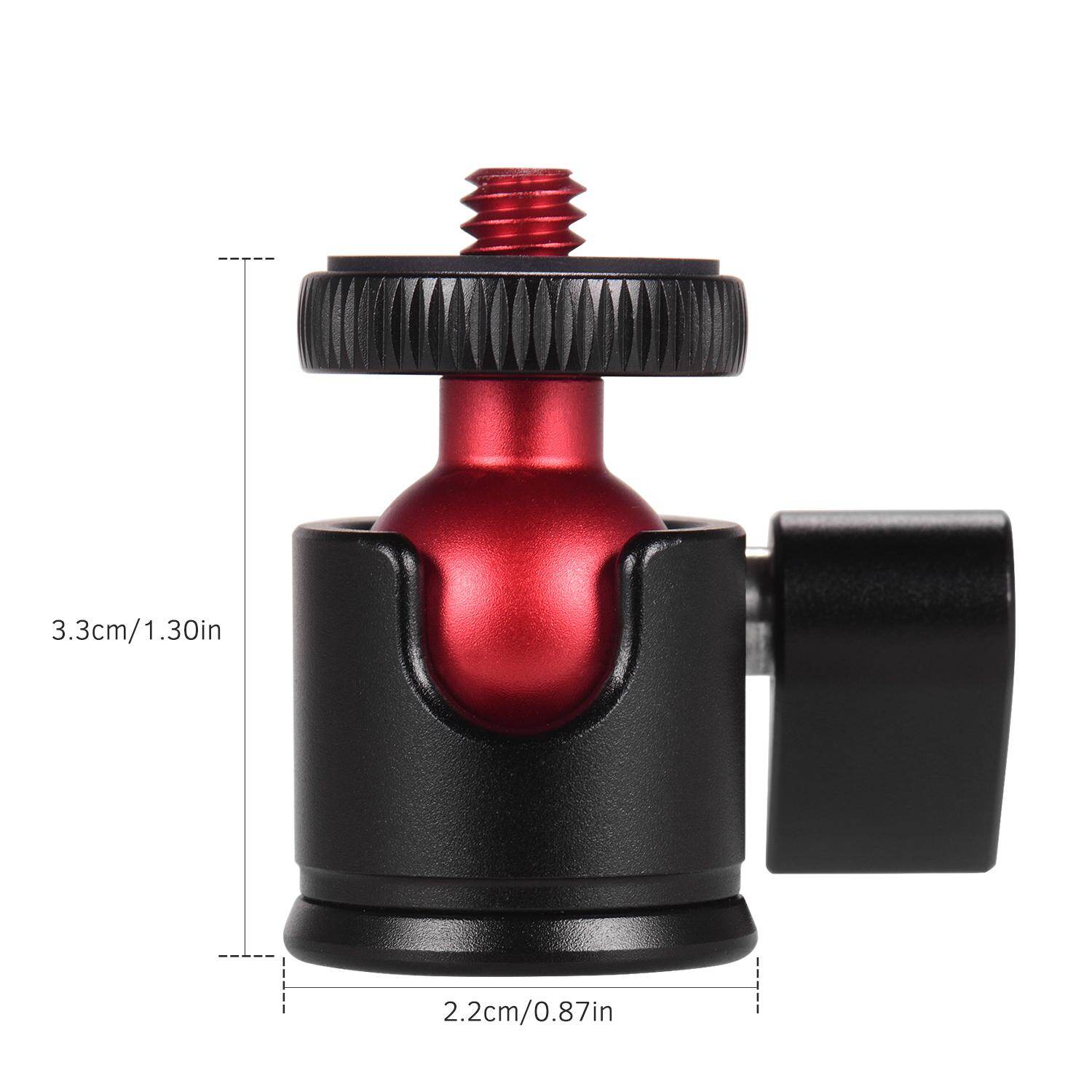 Andoer Mini Tripod Ball Head 360 Degree Swivel for DSLR Camera