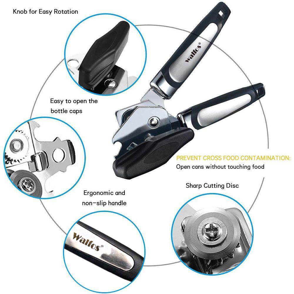 1* Professional High Quality Beer Bar Tool Stainless Steel Manual Ergonomic Can Opener Side Cut