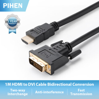 PIHEN Cáp Chuyển Đổi HDMI Sang DVI, Máy Tính Cáp HD Chuyển Đổi Hai Chiều HDMI Kết Nối Với Cáp Video Máy Chiếu thumbnail