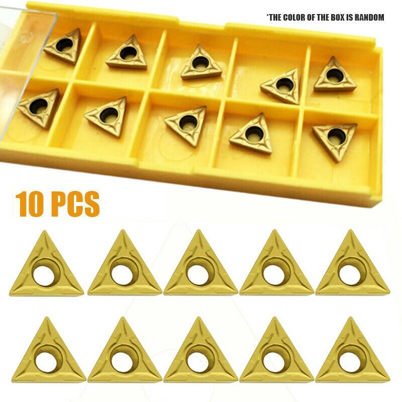 10PCS TCMT110204 Turning Tool Threading Carbide Inserts CNC Lathe Blade Set