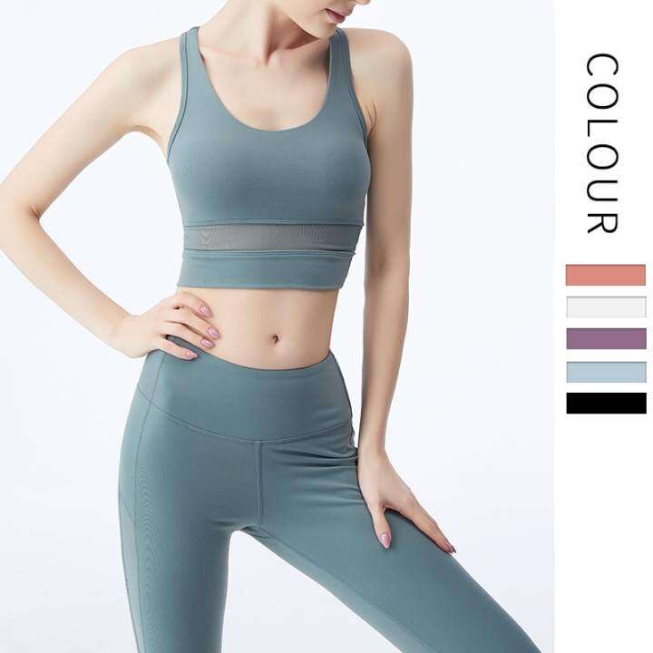Jaga Bộ Quần Ao Yoga Bong Ao Hở Lưng đẹp Chữ Thập Cho Nữ Quần Ao