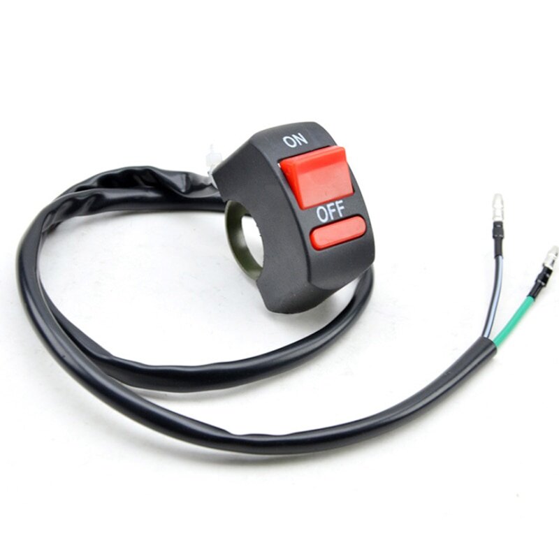 Motorcycle Switches Connector Button LED Headlight Switch Handlebar Mount Motorbike Electric Accessories