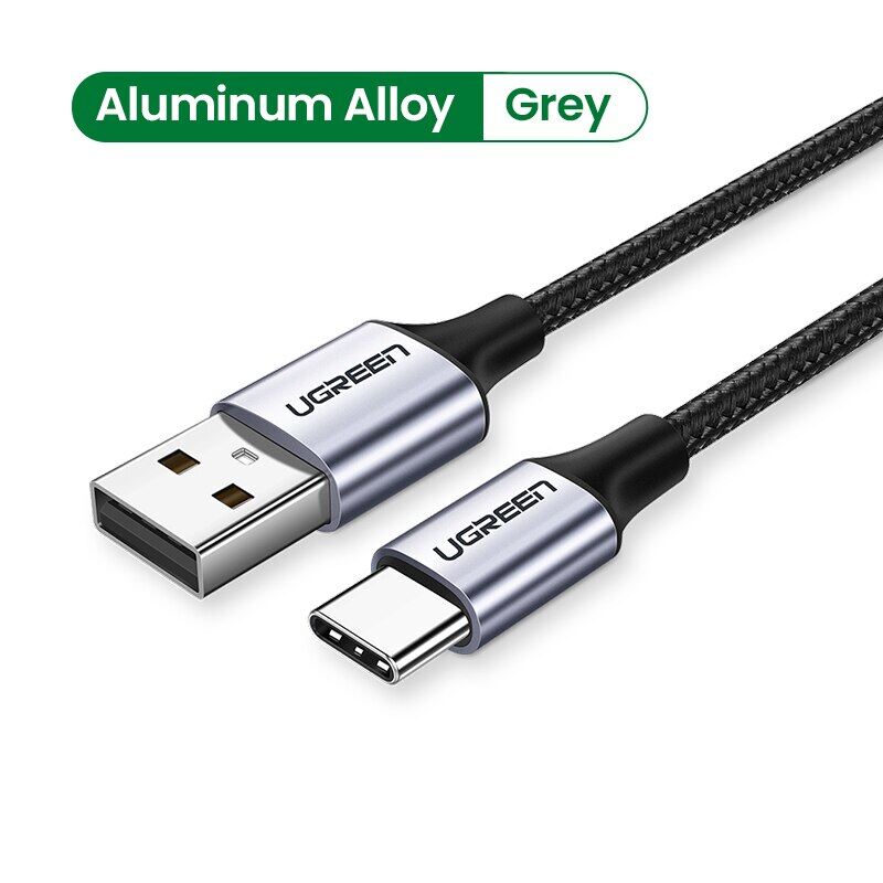 USB to Type c Ugreen 3A USB Type C Cable For Xiaomi Poco X3 Pro Samsung S21 S20 Quick Charge 3.0 USB C Cable Fast Charging Data Phone Charger