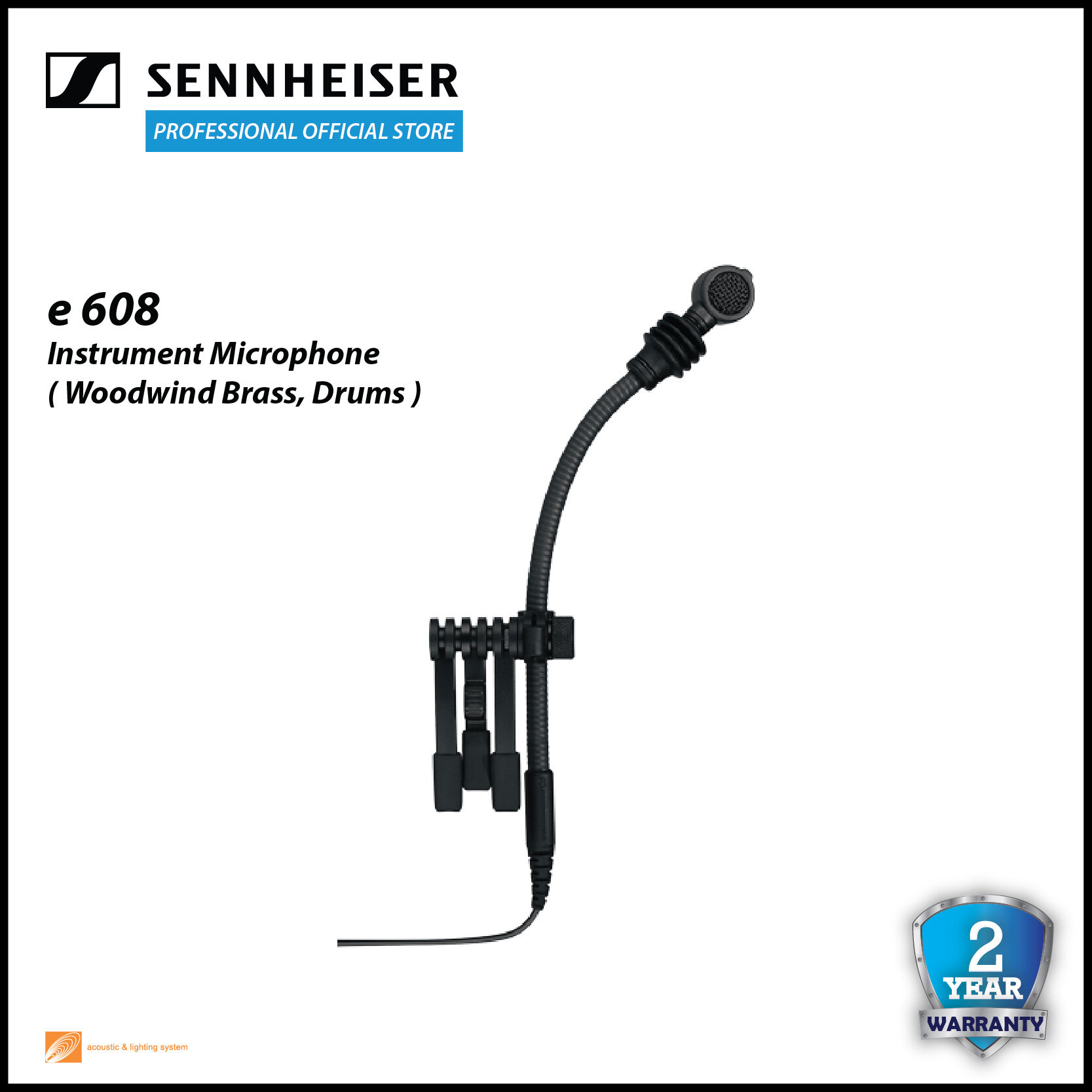 Sennheiser Instrument Microphone E 608 Lazada